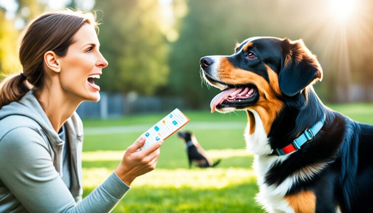 Hund bellt andere Hunde an